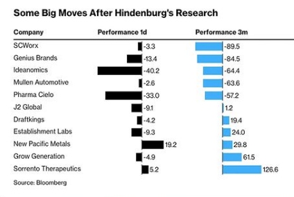 Hindenburg's track record